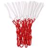 HOUDERCO Rete da Basket in Nylon Intrecciata Standard 12 Resistente | Rosso, Costruzione Heavy Duty, per Campi Scolastici e Pubblici All'aperto, Ricambio per Canestro