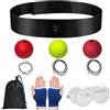 Generico Boxing Reflex Headband - Ball Reaction Response Trainer Equipment | Speed Speed Quickness Hand Eye Coordination Reflex Ball Punching Cardio Workout For Beginners Professional Boxers Boxing