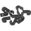 POPETPOP 10 Pezzi Gancio Multiuso per Kayak a J, Ricambio Nero | Canoa, Uso in Navigazione e Uscite in Acqua, Design Compatto e Leggero, Pp Stampato