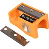 Baoblaze Mantenitore Stecca Biliardo Strumento Cura Punta Taglio Pelle Laterale Scuffing Superficie Aderenza Gesso Modellatura Curvatura Portatile in Resina, Orange