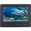 LLOOPK Cercatore di Pesci, 3. 0m 1200tvl. Finder Fish subacqueo Camera da Pesca 4, Pollici Monitor 1 0pcs LED. Visione Notturna 195 Gradi Metallo Sea Rotella Fotocamera per(KR)
