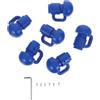 Toyvian Copertura per Palo Trampolino in Plastica Blu Pp Resistente ai Raggi UV, Adatta per Pali da 1 Pollice, per Giardino e Area Giochi All'aperto