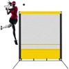 HEGGMKK Rimbalzo Da Tennis Mobile, Antiribaltamento, For La Pratica Solista | Linea Di Marcatura A Rete Incrociata, Rimbalzo Ad Alta Resistenza, Correzione Automatica Degli Errori,