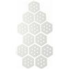 Qianly 12 Pezzi Grip Pad Leggero , Adesivi Antiscivolo Neri Esagonali, Confezione Da 12 Pezzi, Modello FHT-HE-12PC