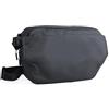 gatmove Marsupio impermeabile, a tracolla, per viaggi, sport e attività all'aperto, unisex, nero, Nero , 7L, Tasca sul petto