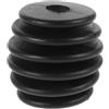 TEHAUX Arco Accessori Bow String Stop Fermo Corda Arco in Gomma Nero, Ammortizzatore Antiurto e Riduzione Rumore, per Bow, per Tiro L'Arco