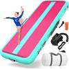 WELANDFUN Air Mat Track - Tappetino da ginnastica gonfiabile, 15/20 cm, con pompa ad aria, 3/4/5/6 m, tappetino da ginnastica per yoga, casa, palestra