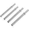 SHERCHPRY Set di 4 pezzi fishing pole connector in acciaio inox con sezione di canna, connessione sicura, per canne da spinning, attrezzatura da pesca, accessori per la riparazione
