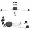 chennnls Attrezzo per allenare le gambe a 180° | portata 150 kg, telescopico a 5 livelli, imbottitura in schiuma, piatto girevole a 360°, pieghevole