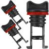 FOMIYES 3 Pezzi Tappo di Scarico Filettato Rimovibile Nero in Nylon, Kayak