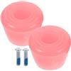NESTINGHO Pattini a Rotelle Doppia Rosa Pu con Vite per Pattinatori