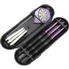 Jiawu Freccette, Impugnatura Antiscivolo con Fusto in Acciaio Inossidabile da 22 G, Set di Freccette con Punta in Acciaio Professionale con Custodia Portatile per Principianti Giocatori