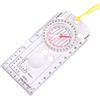 Jelquix Bussola Professionale per Escursionismo e Lavoro con Mappe | Cuscinetto in zaffiro, segni luminosi, lente d\'ingrandimento con righello per escursionisti, campeggiatori, 13x6,5x1,8 cm