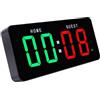 Luocute Orologio Timer da Palestra con Display LED da 12 Pollici, | Grandi Cifre Verdi e Rosse, Conto Alla Rovescia e Punteggio, Retro Magnetico per Montaggio a Parete, Batteria Al Litio da