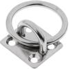 QLECXZI Kit Piastra Occhiello in Acciaio Inossidabile e Piastra Occhiello | adatti per barche a , gancio per tendalino parasole, gancio ad anello per yacht.