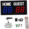 QUILSTM Tabellone segnapunti Digitale Portatile Compatto con Telecomando | segnapunti per basket, calcio, eventi al chiuso e in casa. Mini tabellone elettronico portatile da tavolo a LED.