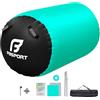 FBSPORT Air Roll gonfiabile, 120 x 75 cm, cilindro gonfiabile, tappetino da ginnastica, tappetino sportivo per la casa, con borsa per il trasporto, per attività all'aperto, fitness