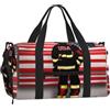 NImongt Red Stripe Firefighter USA Flag Print Uomini Donne Palmare Sport Bagaglio Impermeabile Viaggio Palestra Crossbody Bag Allenamento