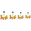 blntackle76 Jenzi - Set di 40 palle pilota da 10-20 mm, per montaggio alla trota, pilota di galleggiamento, colore giallo e rosso + adesivo Petri Heil!