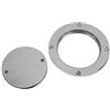 Fafeicy Piatto di Copertura in Acciaio Inox 4in, Oblò di Ispezione