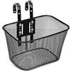 HEMOTON Cestino Design Ventilato e Sgancio Rapido per Bicicletta in Ferro Nero Anteriore Struttura a Rete Quadrata Adatto per Viaggio e Uso Quotidiano