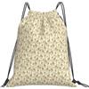 NImongt Stampa Giraffe Disegnate A Mano Zaino Leggero Con Coulisse Unisex Borsa Fitness Viaggi Yoga Attività All'aperto