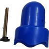 Annadue Tappo per Palo di Recinzione per Trampolino con Vite, Blue | Copripalo di ricambio, plastica ABS, con gancio per rete di sicurezza, per pali da 3,8 cm