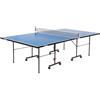 OneTeam Tavolo da ping pong Dimensioni 274x152,5x76 cm per gioco all'aperto con rete pieghevole Ruote per trasporto con funzione di bloccaggio Azzurro