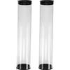 Zerodeko Tubo Trasparente Porta Palline da Golf 2 Pezzi con Coperchio Rimovibile Contenitore Plastica per Palline da Golf, Salvaspazio e Protezione da Graffi