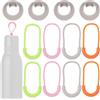 Gosknor 4 Guarnizione e 8 Passanti per Maniglia per Borraccia Owala | Guarnizione per Coperchio Superiore in Silicone Cinturino Ricambio Multicolore Maniglia per Owala FreeSip Twist da 18oz 24oz