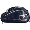 Black Crown - Borsa da Padel Hurricane Pro 4.0 Blu - Borsa da Padel con Scomparto Termico per 2 Racchette, Scomparto per Scarpe, Tasche Laterali e Spallacci Tipo Zaino
