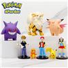 TAKARA TOMY 8 Pz/set Pokemon Anime Figure Bilancia World Trainer Rosso Pikachu Charizard Gengar PVC 4-9 cm Action Figures Giocattoli Bambole Regalo
