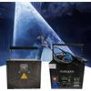 NONE Luce Laser da Palco 10W per Matrimoni, RGB a Colori Completi, DMX, Animazione 3D, Scanner per Bar, Discoteche, Feste di Natale, Illuminazione a Raggio Laser