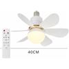 JOYINLED Ventilatore da soffitto LED 30W 40W Luci semplici con telecomando E27 per la casa Soggiorno Studio Illuminazione decorativa per ventilatore domestico
