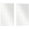 NONE Cornici Factory - Specchio Siena Bianco 150x90cm - Metallo e Vetro - Decorativo - Specchio da finestra