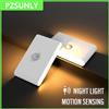 Pzsunly Lampada da parete a LED Sensore di movimento Luce notturna wireless Tipo C Luci ricaricabili per montaggio a parete per soggiorno Corridoio Camera da letto