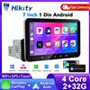 Hikity 1Din 7 "Touch Screen Autoradio Mirror Link Carplay Lettore per auto Android Lettore multimediale GPS/WIFI/BT/FM/EQ integrato