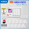 KERUI Kit di Allarme Intelligente KERUI WiFi GSM per Casa, Compatibile con Assistente Google, Sistema di Allarme Antifurto Wireless, Funziona con Tuya, Protezione di Sicurezza 433mhz