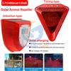 Aideepen Allarme ad ultrasuoni ad energia solare Luce Repellente per uccelli Timer solare impermeabile esterno 129dB Allarme sonoro e luminoso Deterrenti per animali