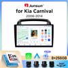 Junsun Autoradio Junsun Wireless CarPlay Android Auto per Kia Carnival / Sedona Mk2 (VQ) 2006-2014 con ventola di raffreddamento integrata, navigatore GPS Android, lettore multimediale, WiFi, DSP, RDS, BT,