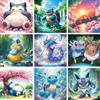 Potdemiel Kit di pittura diamante Pokémon Anime Drago Diamante Ricamo Cartoon Art Regalo per bambini Nuovo 2025