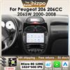Hizpo 7 pollici 2Din Android Autoradio Per Peugeot 206 206CC 206SW 2000-2008 Lettore Multimediale di Navigazione GPS Carplay 4G DSP RDS BT