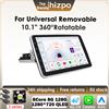 Hizpo 1 Din Android Autoradio Radio 10.1 Ruota Touch Screen Rimovibile per Universal Carplay GPS Navi 4G WIFI BT DSP Autoradio