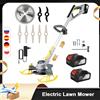NONE 3500W Tosaerba elettrico Cordless Tagliaerba da giardino Tagliaerba Tagliaerba Utensili elettrici per prato Giardino Cortile