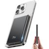 NONE Power Bank magnetico da 5000 mAh, caricabatterie rapido wireless e da 20 W, per iPhone, Samsung (tipo C), pacco batteria per telefono portatile da viaggio.