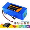 Ddadache Batteria al Litio 10S4P 100Ah, 36V Grande Capacità, per Biciclette e Scooter Elettrici, con BMS, Connettore XT60 e Caricabatterie