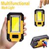 KDULIT Luce da Lavoro Ricaricabile 4000mAh, Torcia COB Super Luminosa con Magnete/Gancio, Lanterna Portatile per Campeggio ed Emergenze all'Aperto