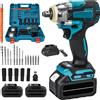 Vremota Avvitatore a impulsi elettrico brushless da 1200 Nm, 1/2 pollice, senza fili, per batteria Makita 18V.