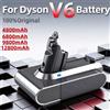 Batteria Originale Dyson V6 21.6V 12800mAh per DC58 DC59 SV03 SV05 DC62 Animal DC72 FR Spagna Polonia