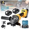 NONE Smerigliatrice Angolare Elettrica Brushless 125MM, 3 Velocità Variabili, Macchina da Taglio M10, Utensile Elettrico per Lavorazione del Legno, Compatibile con Batteria Makita 21V